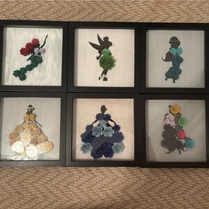 Disney princess 3d wall art